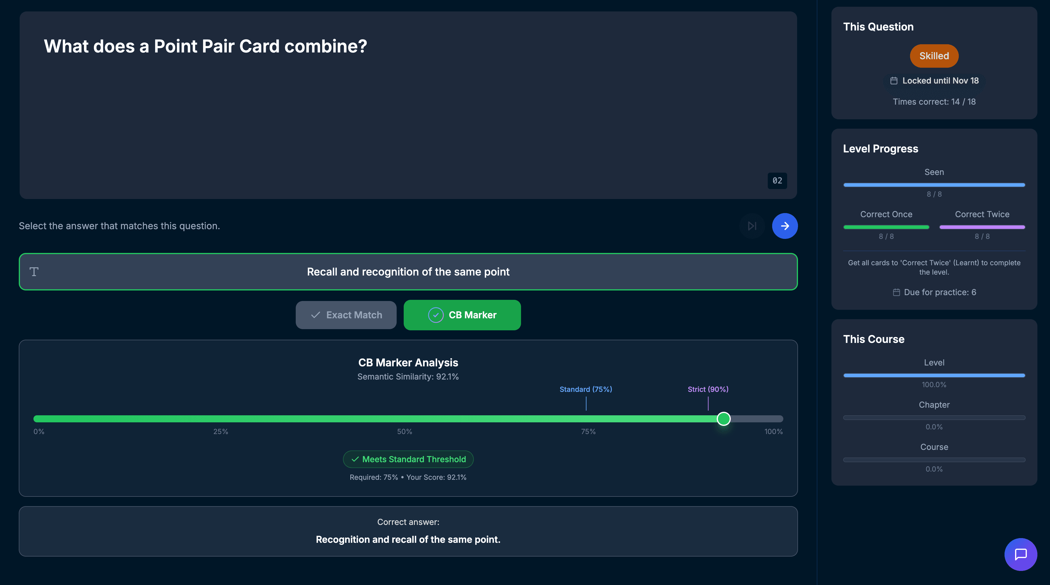 CB Marker - Marks Meaning, Not Wording